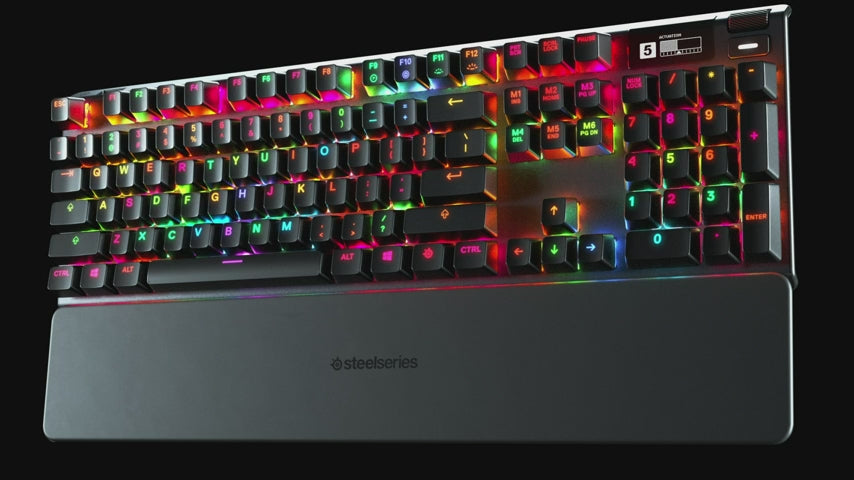 SteelSeries Apex 7 - Mechanical Gaming Keyboard with OLED Smart Display and Red Switches