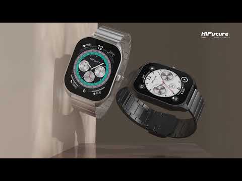 A Video Of HiFuture APEX - Luxury Stainless Steel Smartwatch with AMOLED Display and Advanced Health Monitoring