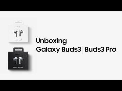 A Video Of Samsung Galaxy Buds3 True Wireless Earbuds | Advanced ANC, Hi-Fi Sound, Real-Time Translation, Silver