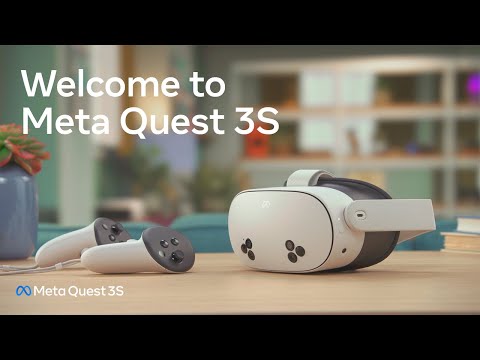 A Video Of Meta Quest 3S Mixed Reality Headset - 256GB, 8GB RAM, Snapdragon XR2 Gen 2, 4.5X Visual Resolution, TruTouch Haptics