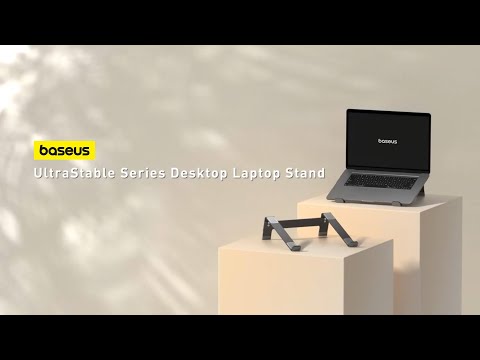 A Video Of Baseus Ultra Stable Desktop Laptop Stand - 4-Gear Adjustable - Space Grey