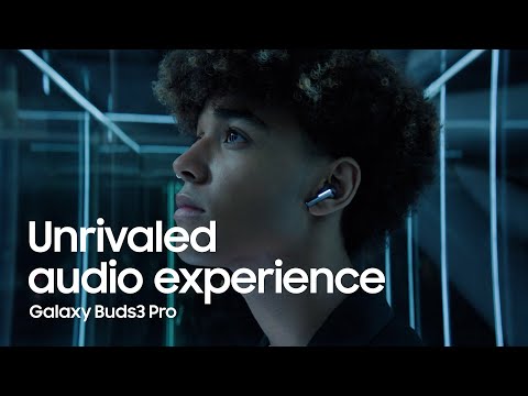 A Video Of Samsung Galaxy Buds3 Pro True Wireless Earbuds | Advanced ANC, Hi-Fi Sound, Real-Time Translation, Silver