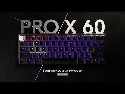 A Video Of Logitech PRO X 60 LIGHTSPEED Wireless Gaming Keyboard – Compact Design, Customizable Keys, Up to 65-Hour Battery Life