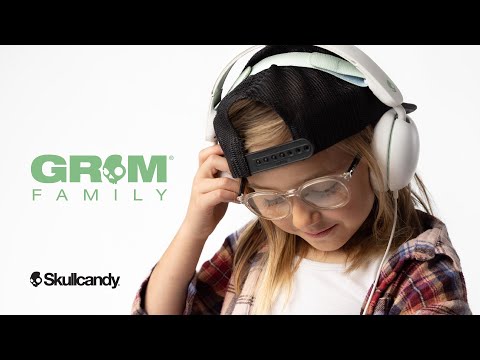 A Video Of Skullcandy Grom Wireless Kids Headphones - Long Battery Life, Volume Limiting, and Modern Design | ‎S6KBW-R740