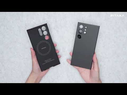 A Video Of Pitaka MagEZ Case Pro 4 For Samsung Galaxy S24 Ultra - PinButton Case (Black/Grey)