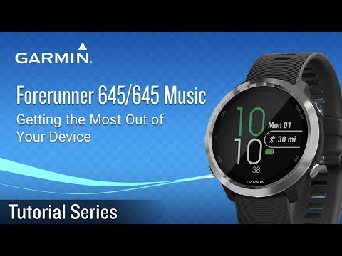 A Video Of Garmin Forerunner 645 Music