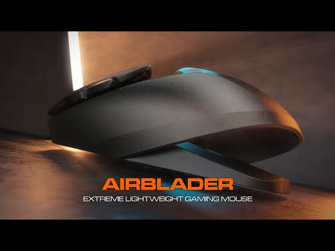 A Video Of Cougar AirBlader Extreme Lightweight Gaming Mouse with PMW3389 Sensor and 16,000 DPI for High-Precision Control