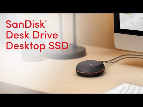 A Video Of SanDisk Desk Drive T40 Desktop SSD - High-Capacity, Fast Backup Solution with USB 3.2