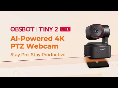 A Video Of OBSBOT Tiny 2 Lite AI-Powered 4K PTZ Webcam – Premium Video Calls with Advanced AI Tracking