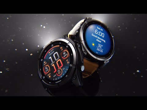 A Video Of Garmin fēnix® 8 – 51 mm Smartwatch with AMOLED Display, Built-In GPS, and Dive Rating - Slate Gray, Black Silicone Band