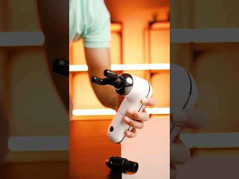 A Video Of Porodo Lifestyle 12V Varying Speed Mini Massage Gun With USB-C Port 2000mAh - White