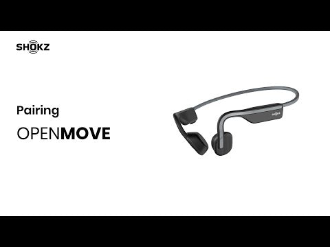 A Video Of Shokz OPENMOVE Bone Conduction Headphones - Open-Ear, Bluetooth 5.1, Sweatproof, 6-Hour Battery Life