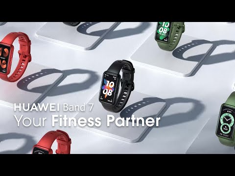 A Video Of Huawei Band 7 - Slim and Feature-Rich AMOLED Smart Band