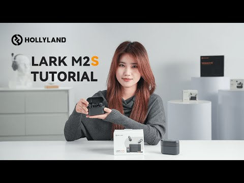 A Video Of Hollyland Lark M2S Combo - Ultra-Light Wireless Microphone with 30 Hours Battery Life, Superior Noise Cancellation & 300m Range