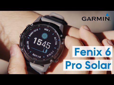 A Video Of Garmin FĒNIX 6 Pro Solar Edition