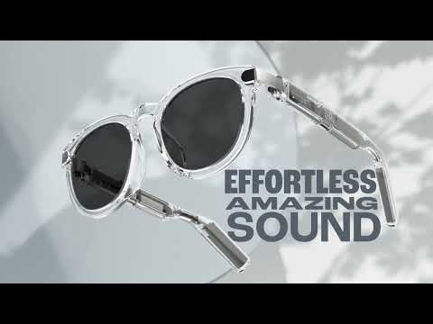 A Video Of JBL Soundgear Frames - Stylish Square Audio Glasses with JBL OpenSound Technology and 8 Hours Playtime