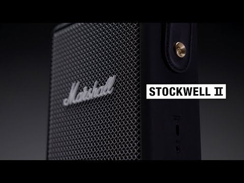 Marshall Stockwell II Portable Bluetooth Speaker (Black/Brass)