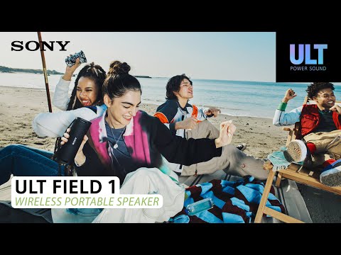 A Video Of Sony ULT POWER SOUND - ULT FIELD 1 Wireless Portable Speaker with Enhanced Bass, IP67 Rating, and 12-Hour Battery Life