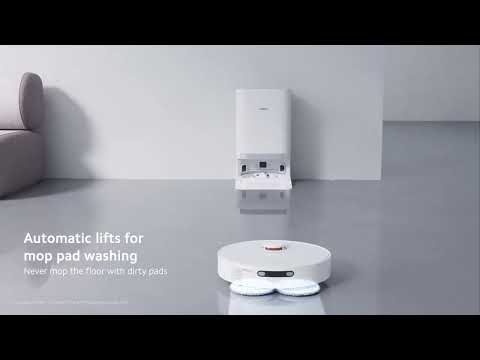 A Video Of Xiaomi X20+ Robot Vacuum | All-in-One Smart Base Station, 6000Pa Suction, Auto Mop Washing, LDS Navigation