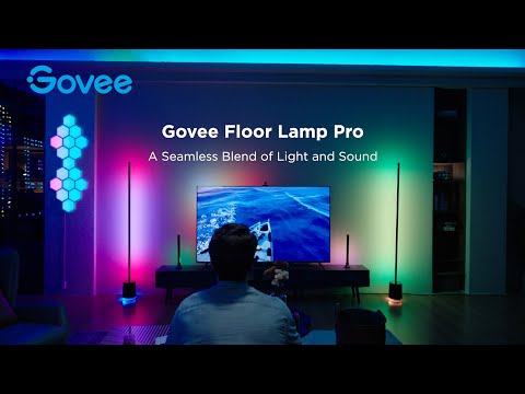 A Video Of Govee RGBICWW Floor Lamp Pro - H6079