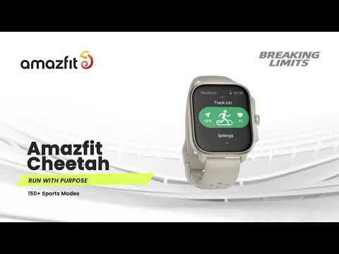 A Video Of Amazfit Cheetah Square Running Watch - Gray | Advanced GPS & AI Coaching