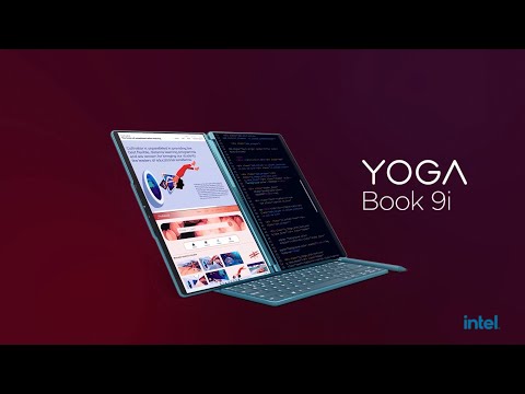 A Video Of Lenovo Yoga Book 9 83FF0000US 2-IN-1 - Dual 13.3 inch Touchscreen - Core Ultra 7 155U - 16GB Ram - 1TB SSD - Intel Graphics - Includes Lenovo Silent Mouse + Folio Stand