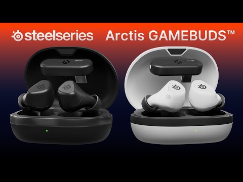 A Video Of SteelSeries Arctis GameBuds™ for PlayStation – Wireless Gaming Earbuds with 2.4GHz and Bluetooth 5.3