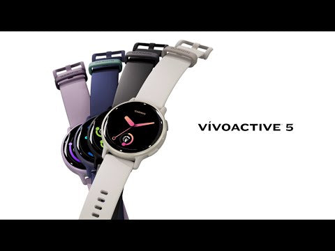 Garmin Vivoactive 5 - Slate Aluminum Bezel with Black Case and Silicone Band | 010-02862-10
