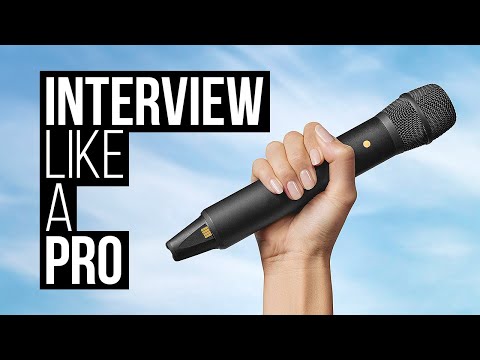 A Video Of RØDE Interview PRO Wireless Handheld Condenser Microphone - Broadcast-Grade with USB-C Charging