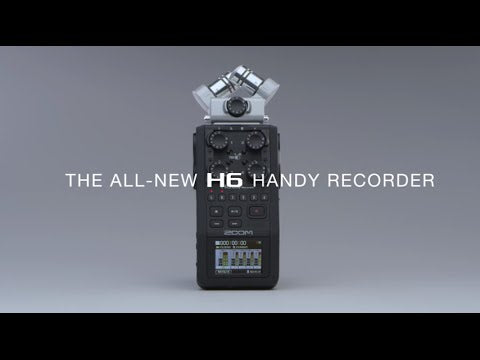 A Video Of Zoom H6 Handy Audio Recorder with Interchangeable Microphone System | 6-Track Portable Recorder with High-Fidelity Sound