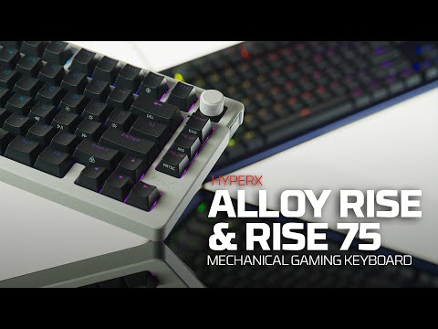 A Video Of HyperX Alloy Rise 75 - Ultra-Customizable 75% Mechanical Gaming Keyboard with Red Switch