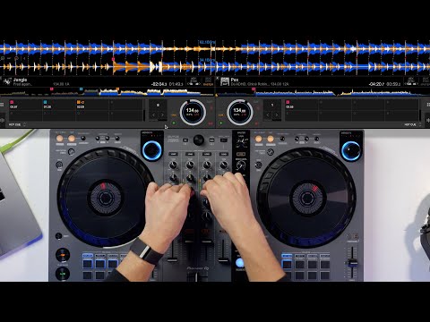 A Video Of Pioneer DDJ-FLX6-GT - 4-Channel DJ Controller for Multiple DJ Applications - Graphite