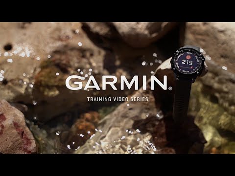 A Video Of Garmin FĒNIX 6S Pro - Rose Gold-Tone With White Band