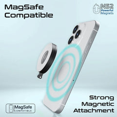 A Photo Of Promate MagHalo Ultra-Slim MagSafe Compatible Rechargeable LED Ring Light