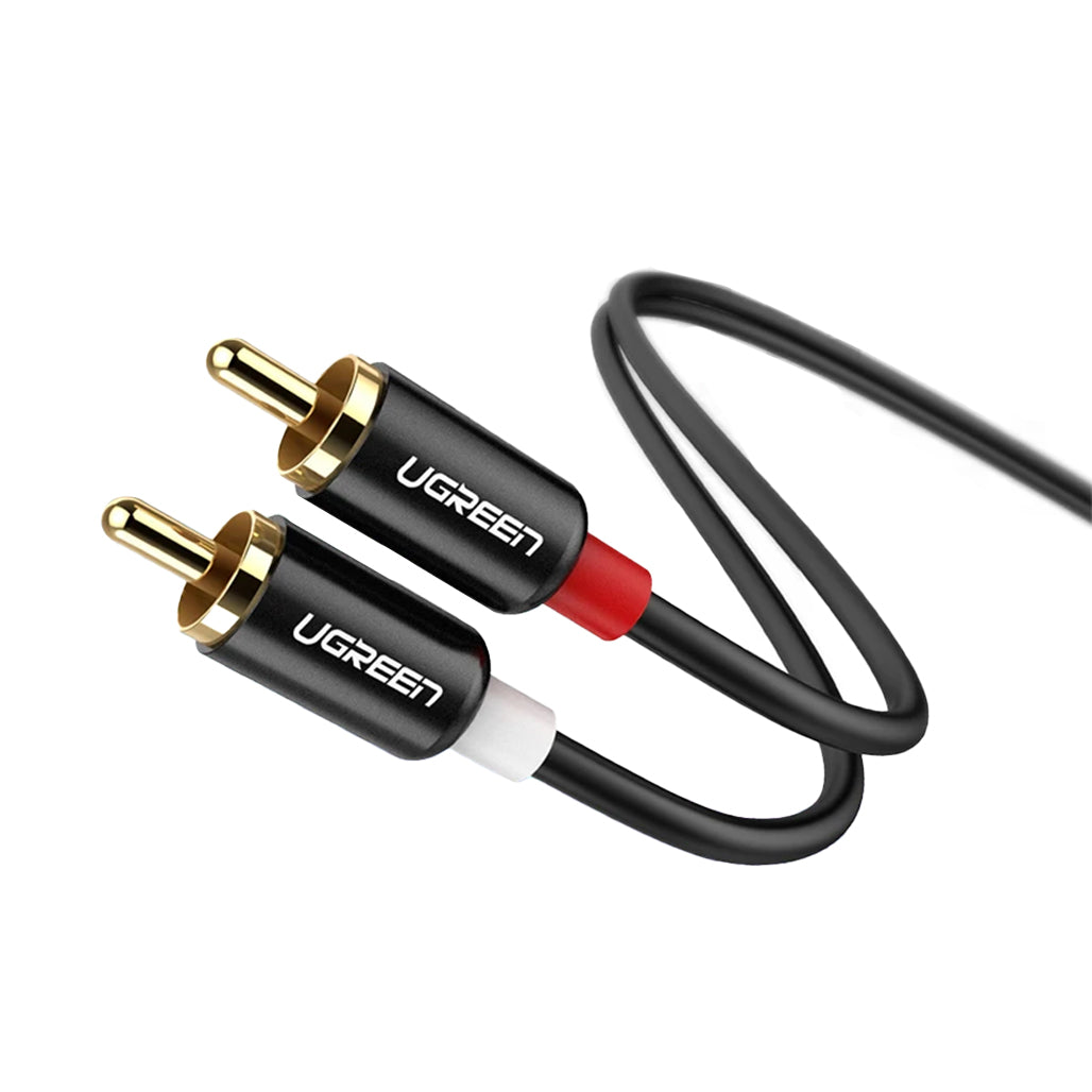 A Photo Of UGreen 3M RCA Male to RCA Male Stereo Audio Cable | High-Quality ABS Material for Clear Audio Transmission