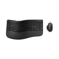 A Photo Of Microsoft Ergonomic Desktop Combo – Wired Keyboard and Mouse for Ultimate Comfort and Productivity