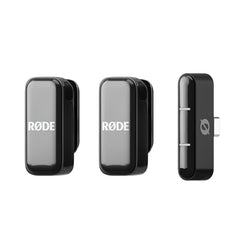 A Photo Of Rode Wireless Micro USB-C Ultra-Compact Wireless Microphone - Perfect for Smartphone Audio Recording (Black)