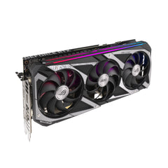 A Photo Of Asus ROG Strix GeForce RTX™ 3060 V2 OC Edition 12GB GDDR6 buffed-up design with chart-topping thermal performance.