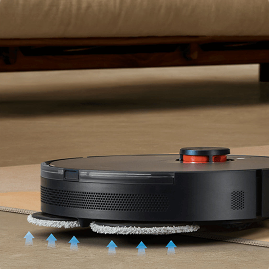 A Photo Of Xiaomi Robot Vacuum S20+ | 6000Pa Suction, Dual Rotary Mops, and Smart Carpet Detection | 5200mAh Battery with 170-Min Continuous Cleaning, Black