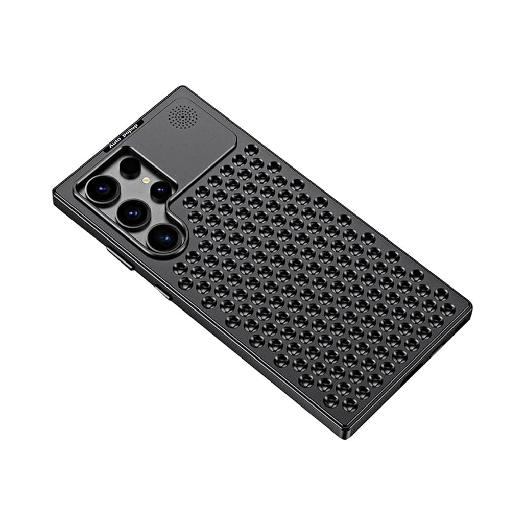 Metal Aromatherapy Cooling Phone Case for Samsung S23 Ultra, 32970309665020, Available at 961Souq