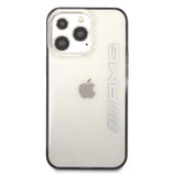 AMG PC Transparent Hard Case With Black Matte TPU Rim For iPhone 14 Pro Max