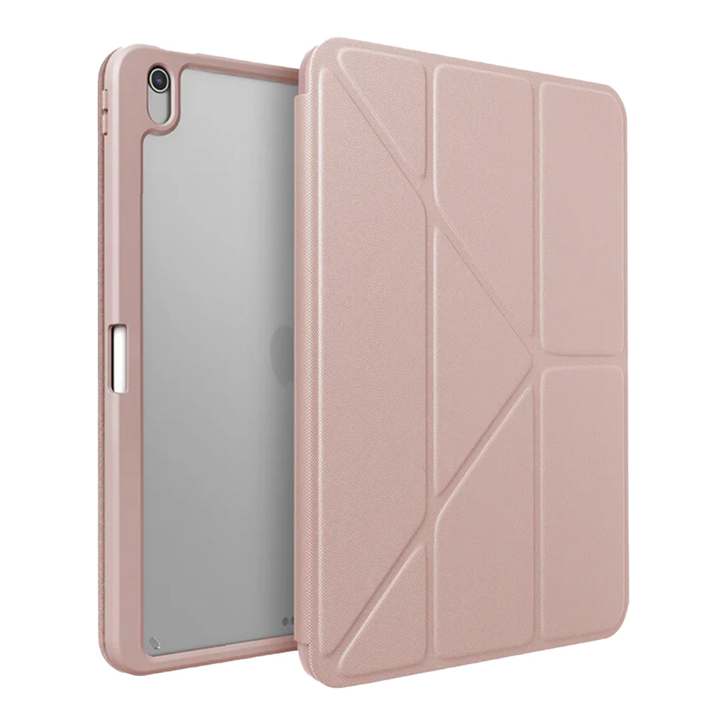 A Photo Of UNIQ Moven Ultra-Slim Protective Case with Integrated Stand and Apple Pencil Holder for iPad Air 13