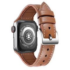 Green Lion Leather Link Watch Strap For Apple Watch 42mm/44mm/45mm