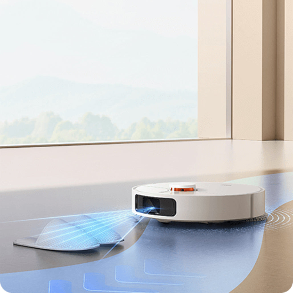 A Photo Of Xiaomi X20+ Robot Vacuum | All-in-One Smart Base Station, 6000Pa Suction, Auto Mop Washing, LDS Navigation