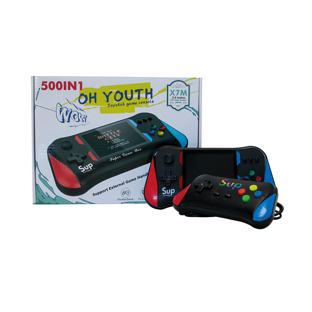 Sup Game Console Handheld X7M With 3.5" Screen For Two Players And a Retro 500in1, 32997266456828, Available at 961Souq