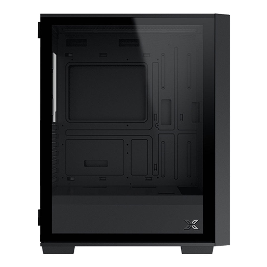 Xigmatek Lux G Black Metal Grey ATX Case, 32604780593404, Available at 961Souq