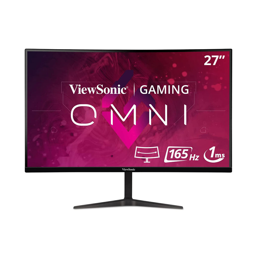 ViewSonic 27 inch VX2718-PC-MHD - Curved 1080p 1ms - HDMI and Display 165 HZ, 31174794248444, Available at 961Souq