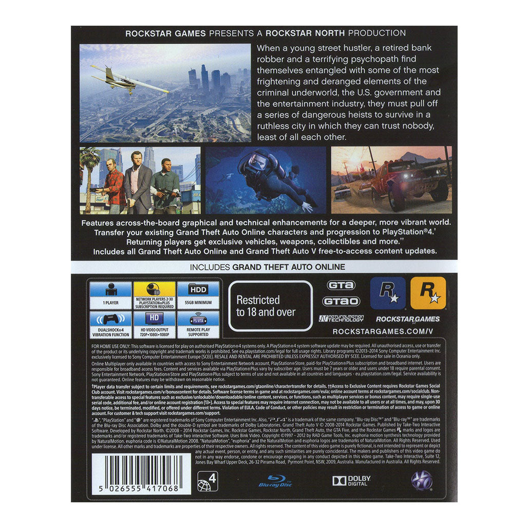 Grand Theft Auto 5-GTA 5 V PS4, Price in Lebanon –