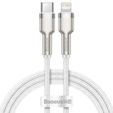 Baseus Cafule metal cable Type-C to iP PD 20w 2m white from Baseus sold by 961Souq-Zalka
