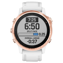 Garmin FĒNIX 6S Pro Rose Gold-Tone With White Band from Garmin sold by 961Souq-Zalka